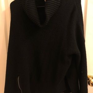 Black turtleneck sweater